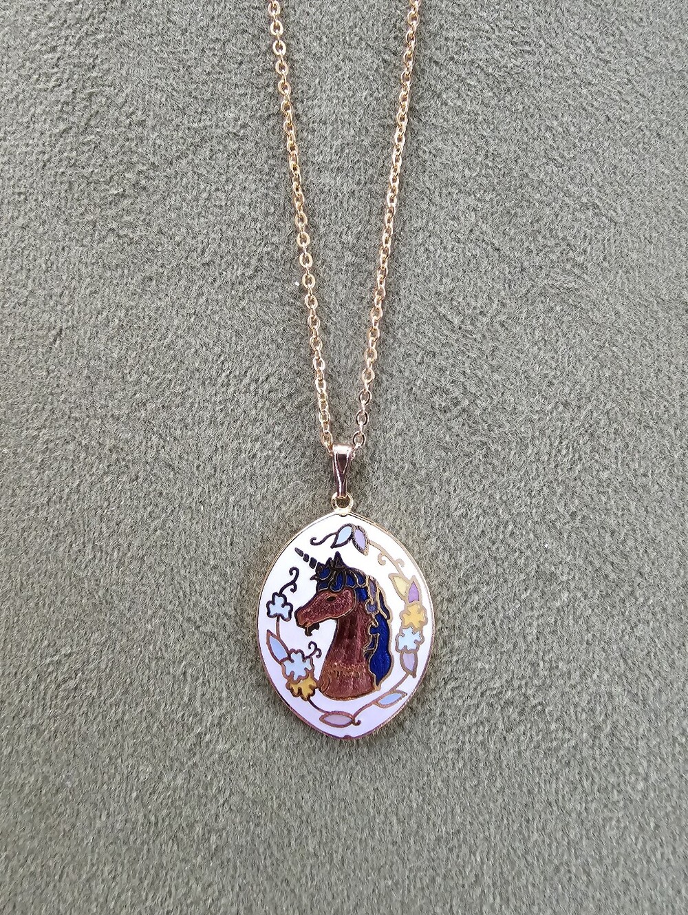 Vintage Unicorn Necklace